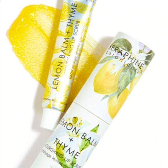2 for $20 - Seraphine Botanicals - Lemon Balm & Thyme Lip Scrub - Picture 1 of 4